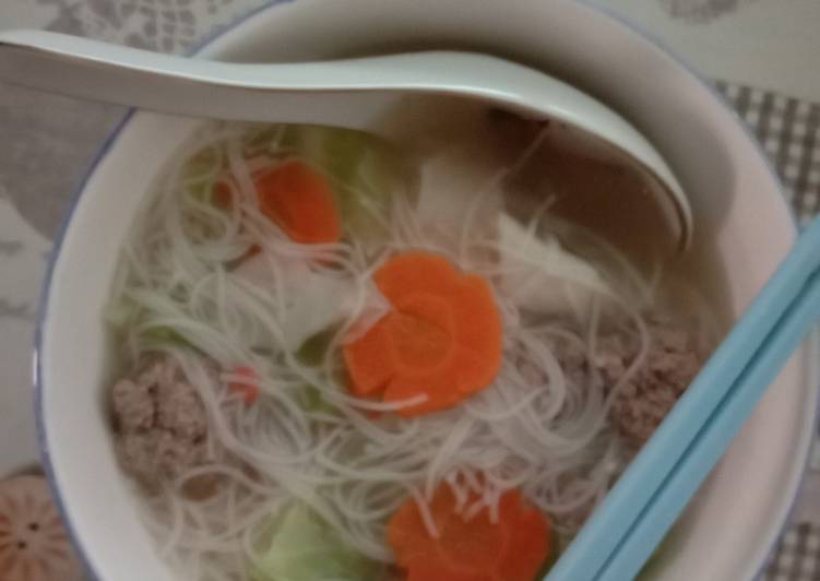 Bumbu Menyiapkan Soup Bihun ala singapore, Enak