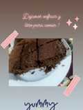 Torta de chocolate húmeda. Económica