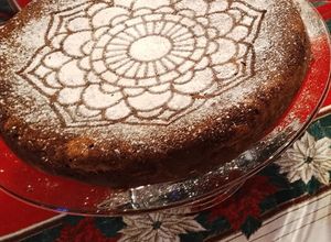 Una foto de Pastel navideño de chocolate Low-carb