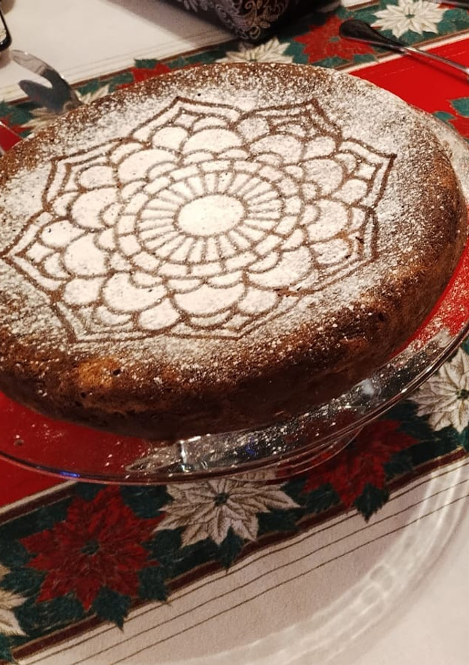 Una foto de Pastel navideño de chocolate Low-carb