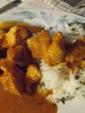 Carne de pavo con salsa Korma