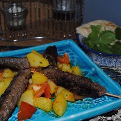 A picture of Spicy pan fried kebab.