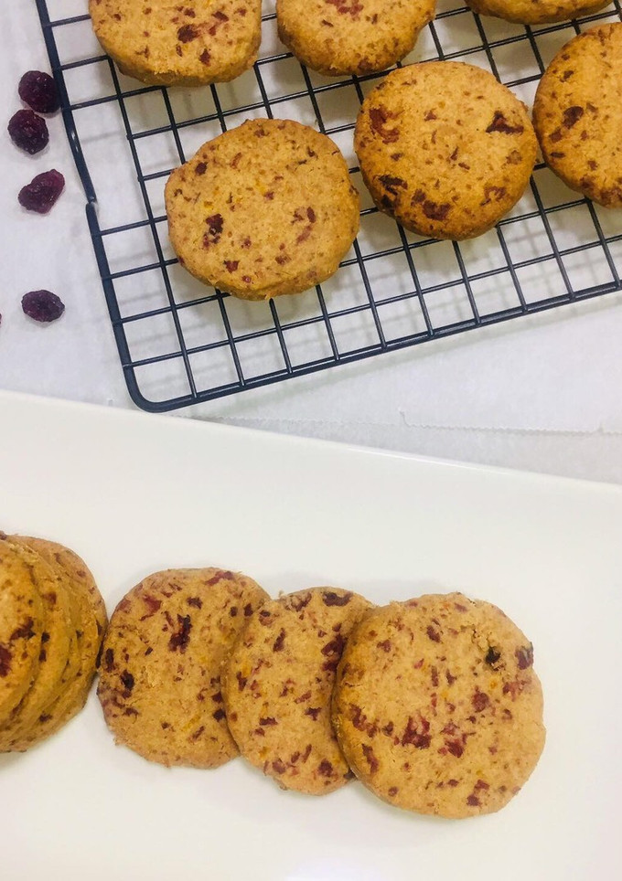 Una foto de Galletas shortbread de arándanos y naranja