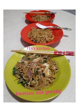 Foto resep Kwetiau mie goreng (fried kwetiau noodles/ cah kwetiau mie)