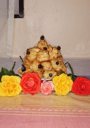 Una foto de Masa de choux y crema pastelera