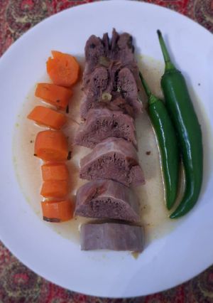 عکسی از دستور خوراک زبان