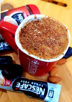 A picture of Hot chocolate with coffee.