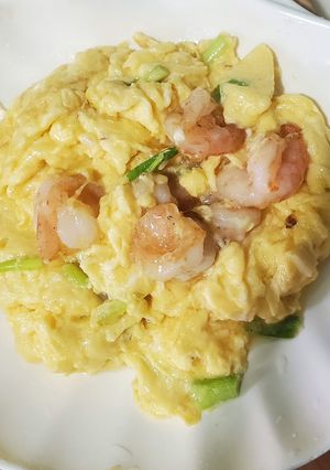 蝦仁炒蛋 的食譜成品照片