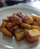 Curry vegano express de papas y edamame