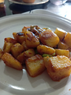 Una foto de Curry vegano express de papas y edamame