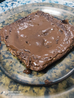 Una foto de Tarta de chocolate con plátano