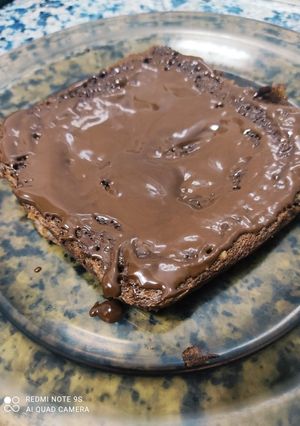 Una foto de Tarta de chocolate con plátano