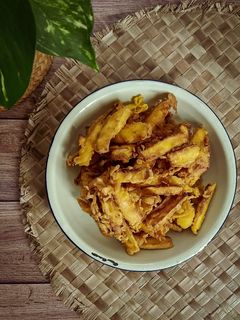 Gambar Ubi kayu goreng celup tepung