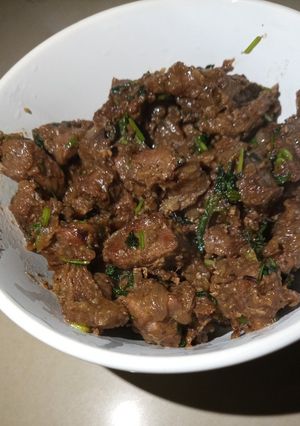 A picture of Fried Beef.