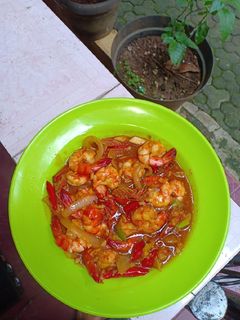 Foto resep Udang saos tiram pedas