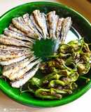 Parrochitas con pimientos de padrón