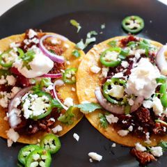 A picture of Chilorio Tacos.