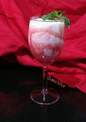 A picture of Rose Lassi.