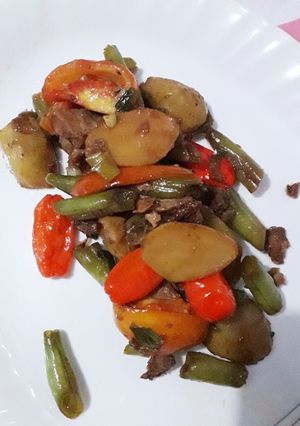 Foto resep Orak arik tuna kentang dan buncis