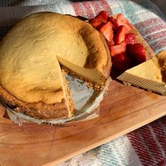 A picture of Keto-ish Cheesecake.