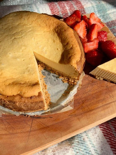 A picture of Keto-ish Cheesecake.