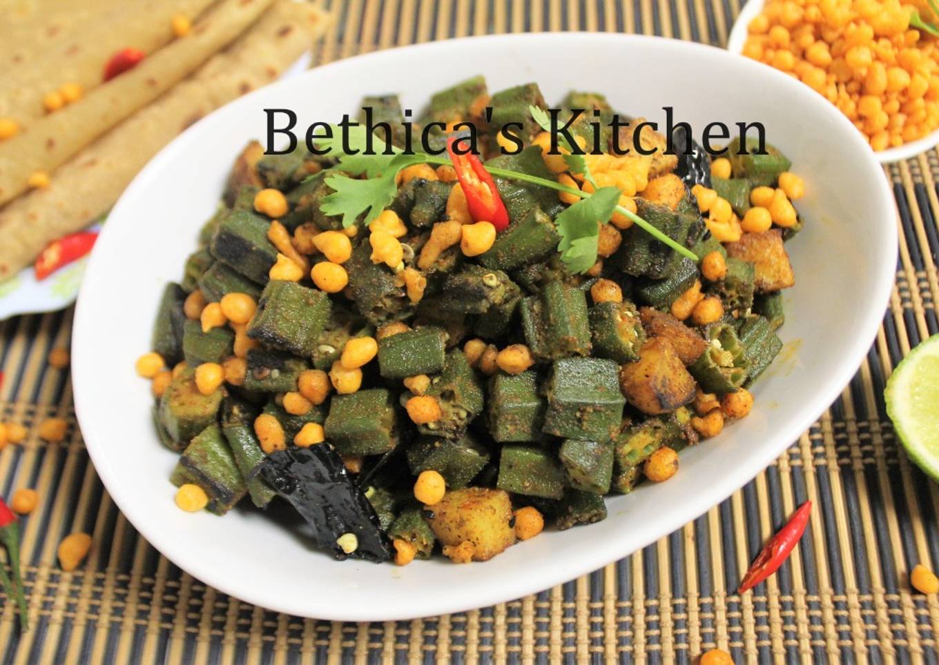 Bhindi & Masala Boondi Stir Fry
