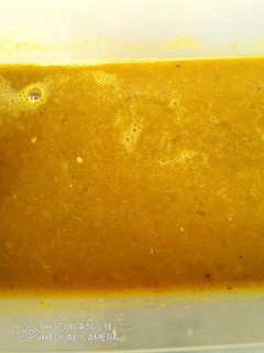 A picture of Yellow Scotch Bonnet paste Aka Ose Nsukka Paste.