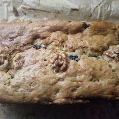 A picture of Banana, Walnut and Blueberry loaf.