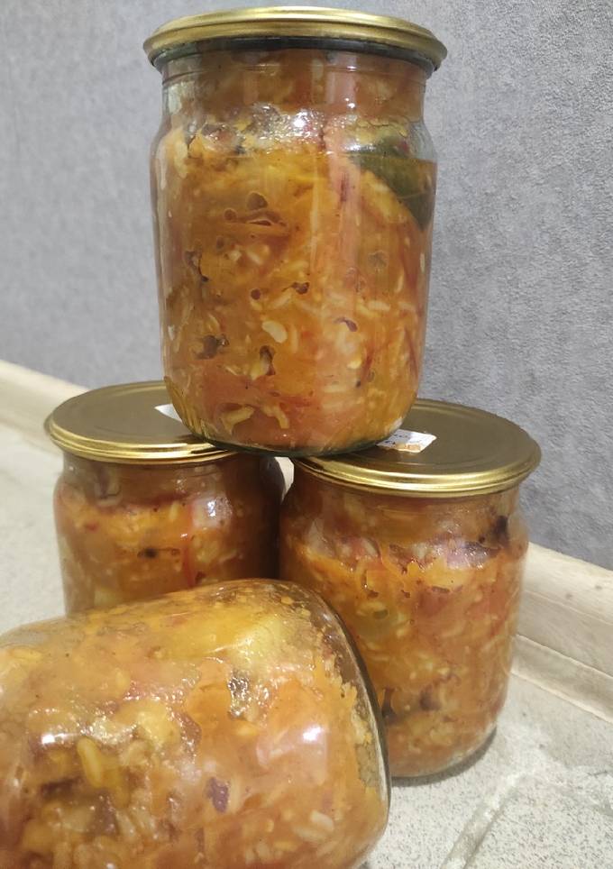 Консервований салат з рисом