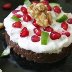 A picture of Fruit cream chocolate Tart.