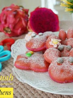 Foto resep Donat Buah Naga