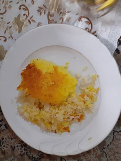 عکسی از دستور ته چین زعفرانی
