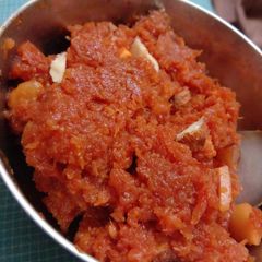 A picture of Gajar ka halwa.