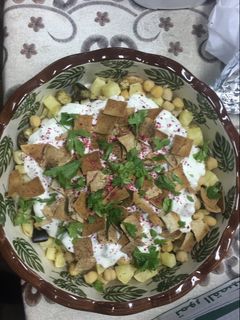 صورة لوصفة فتة الباذنجان والبطاطس