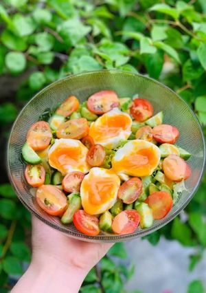 Hình của món Salad trứng gà (healthy).