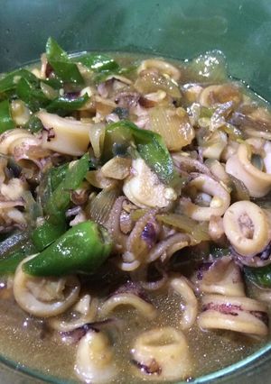 Foto resep Cumi basah cabe ijo