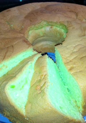Foto resep chiffon cake pandan