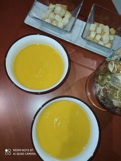 Una foto de Puré de calabaza