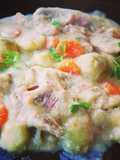 Ossobuco de pavo en salsa con hortalizas