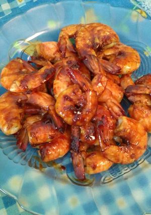 Foto resep Udang bakar mentega pedas manis