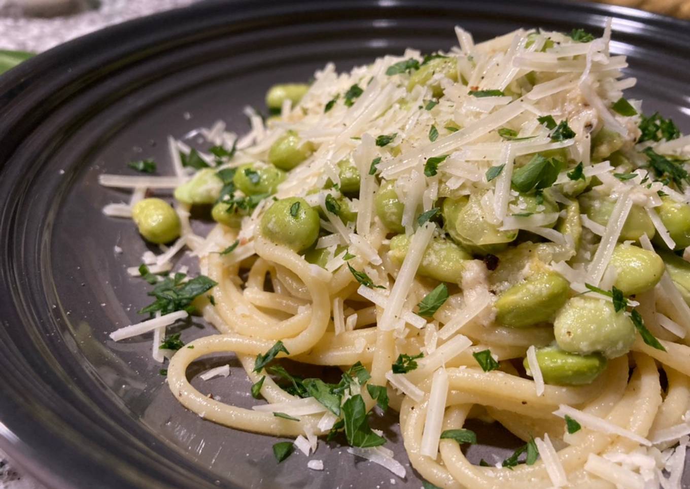 Edamame Lemon Pasta