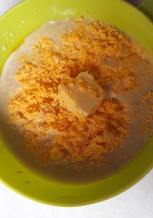 Foto resep Mpasi 16day beras merah, telur yampung,tahu,wortel dll
