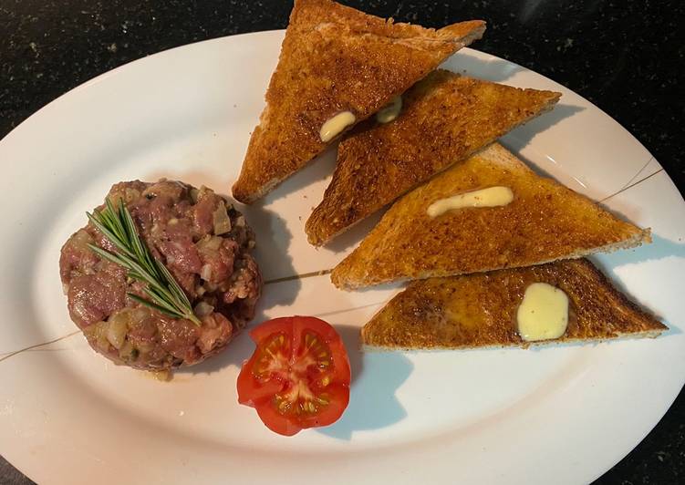 Easiest Way to Prepare Super Quick Homemade Steak Tartare - Spicy