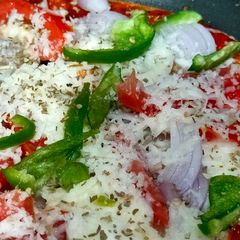 A picture of Wheat flour Pizza.