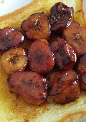 Foto resep Banana Caramel Toast