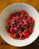 Ensalada de jitomate con alcaparras
