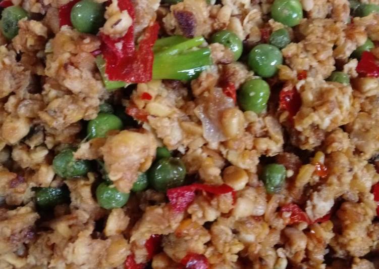 Resep Bejek tempe tabur leunca, Bikin Ngiler