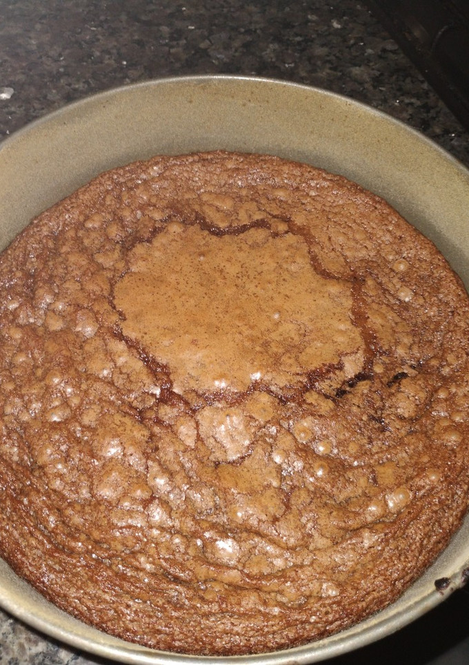 Una foto de Brownie con café súper rico y húmedo! 🩷🍫 (de Nesquik)