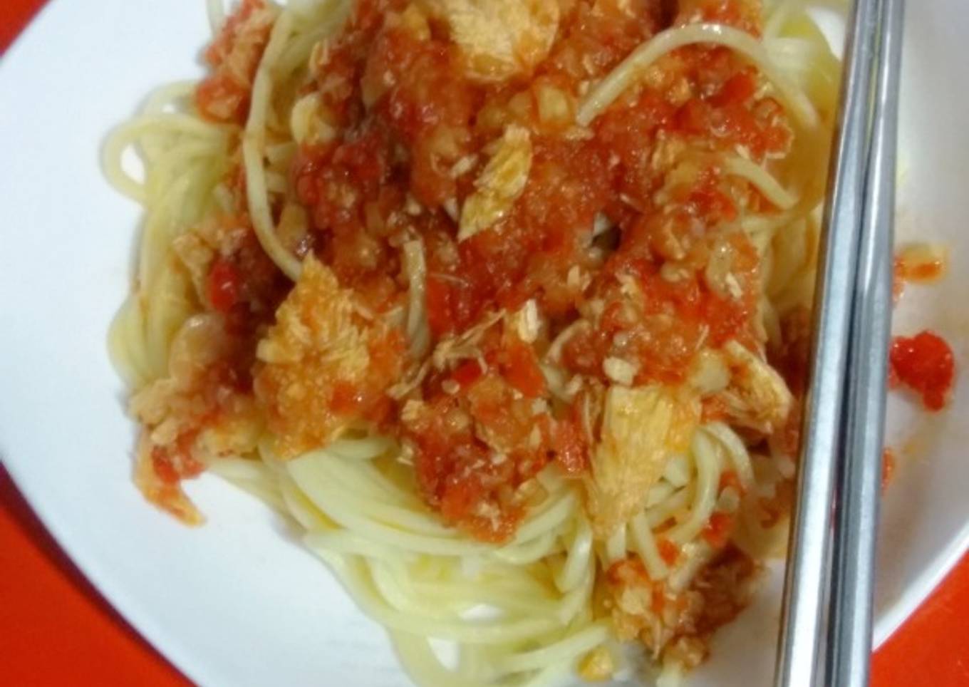 Spagety Ayam Cikrak Cikrak