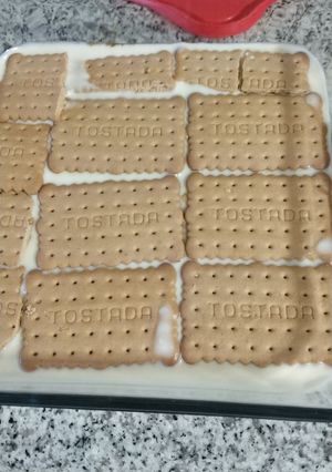 Una foto de Flan de queso